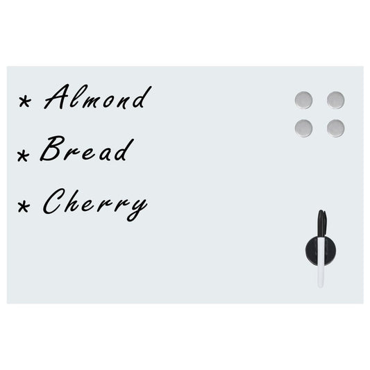 Lavagna Magnetica a Parete in Vetro 50x30 cm - homemem39