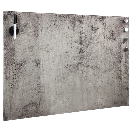 Lavagna Magnetica a Parete in Vetro 60x40 cm - homemem39