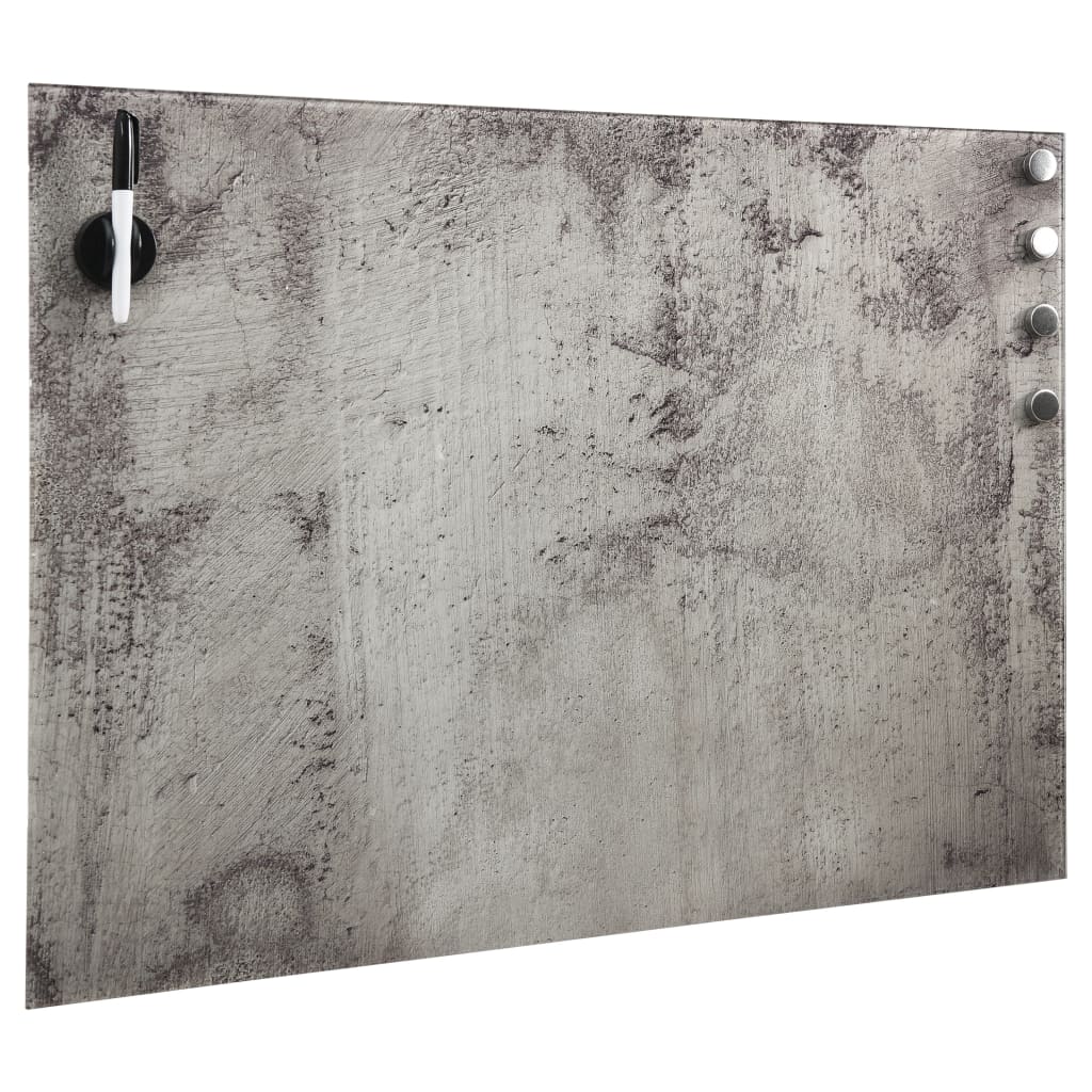 Lavagna Magnetica a Parete in Vetro 80x60 cm - homemem39