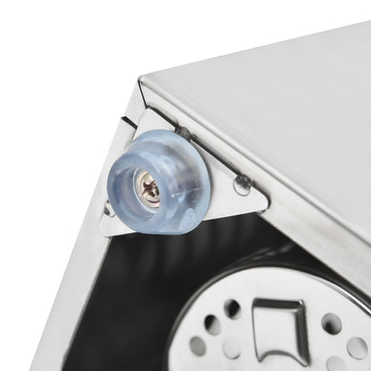 Portaposate con 3 Inserti Rettangolare in Acciaio Inox | homemem39