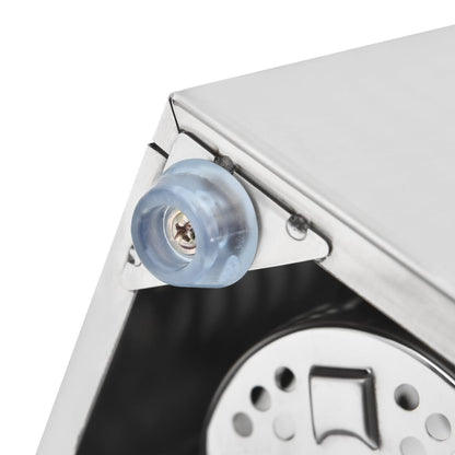 Portaposate con 4 Inserti Rettangolare in Acciaio Inox | homemem39