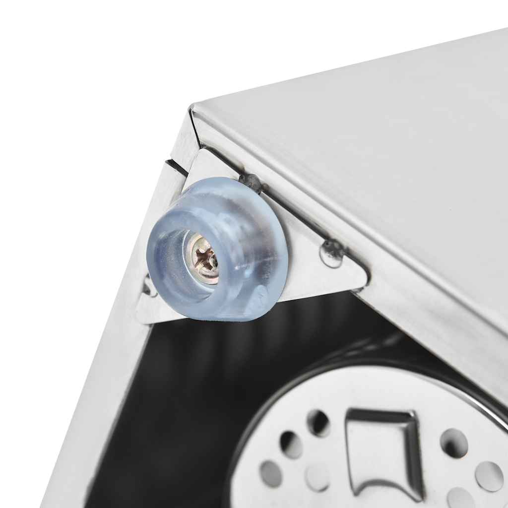 Portaposate con 4 Inserti Quadrato in Acciaio Inox | homemem39