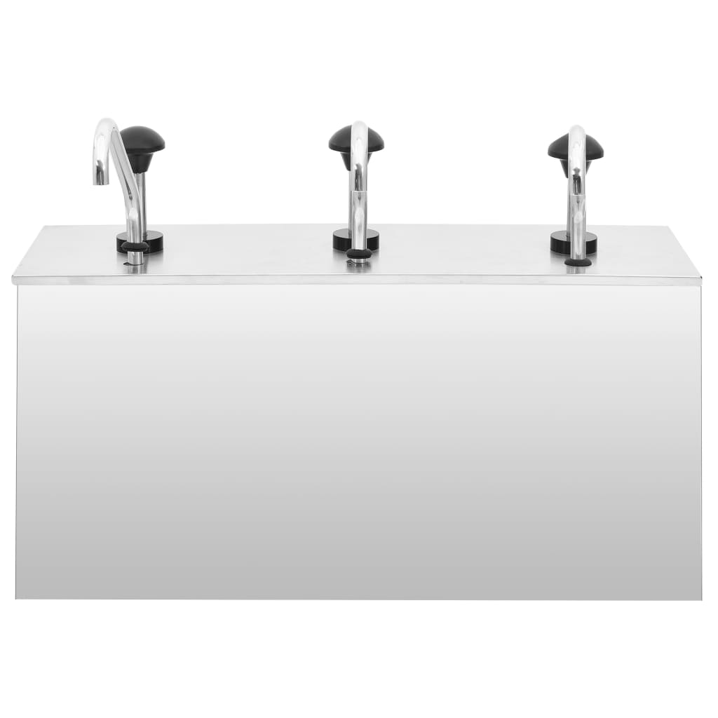 Distributore di Salsa in Acciaio Inossidabile 3 x 3,5 L