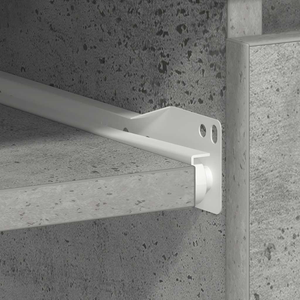 Scrivania Grigio Cemento 90x45x76 cm in Legno Multistrato - homemem39