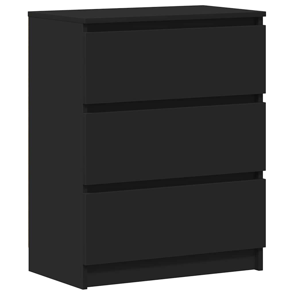 Credenza Nera 60x35x76 cm in Legno Multistrato | homemem39