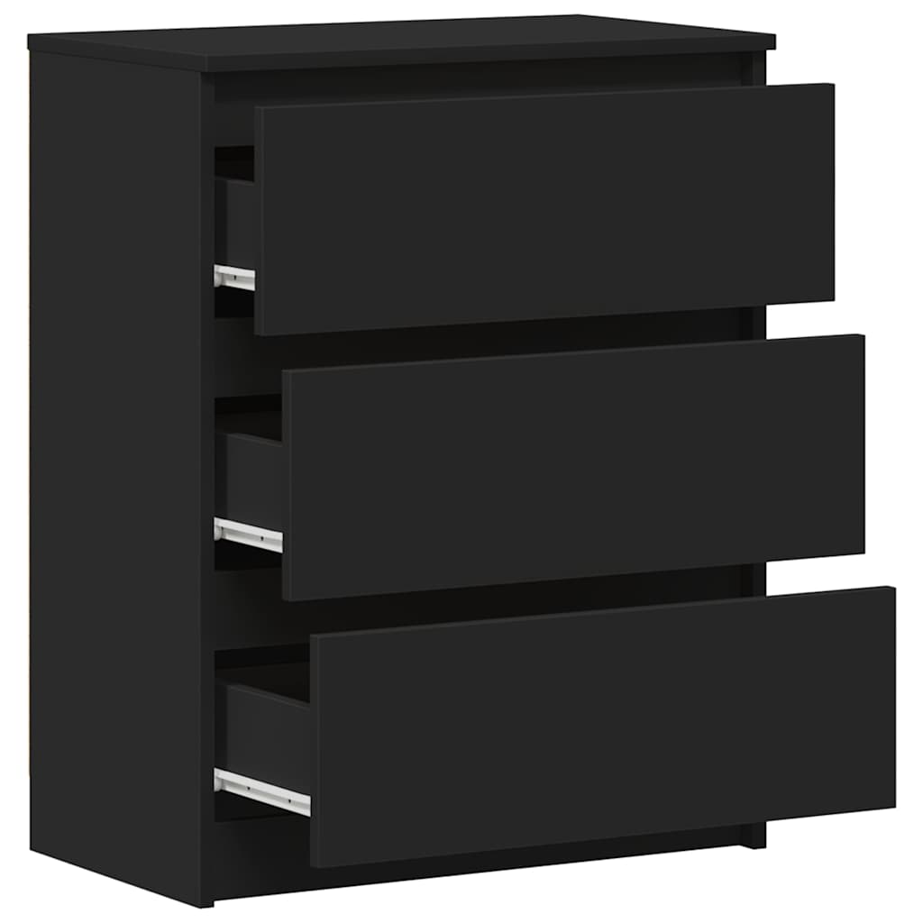 Credenza Nera 60x35x76 cm in Legno Multistrato | homemem39