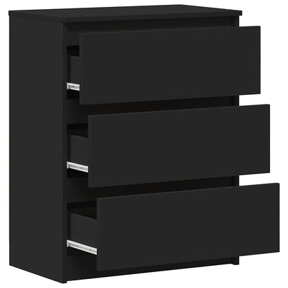 Credenza Nera 60x35x76 cm in Legno Multistrato | homemem39