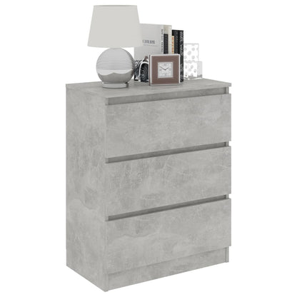 Credenza Grigio Cemento 60x35x76 cm in Legno Multistrato - homemem39
