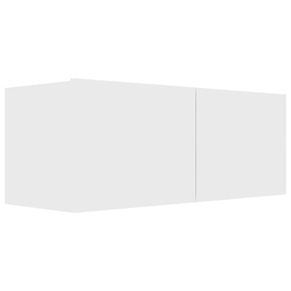 Mobile Porta TV Bianco 80x30x30 cm in Legno Multistrato