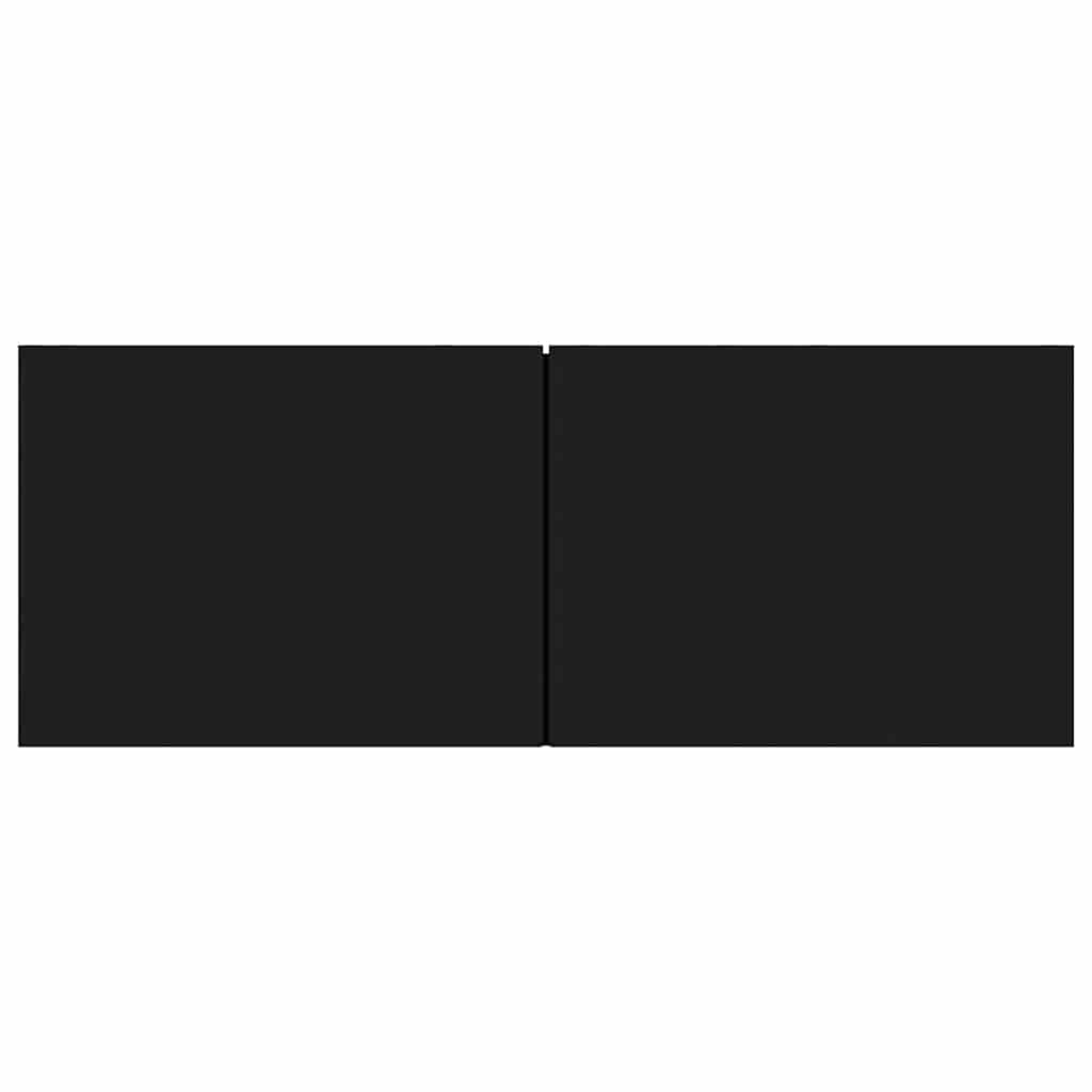 Mobile Porta TV Nero 80x30x30 cm in Legno Multistrato - homemem39