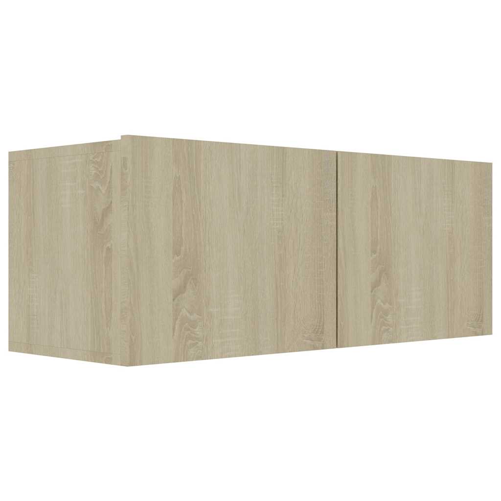 Mobile Porta TV Rovere Sonoma 80x30x30 cm in Legno Multistrato