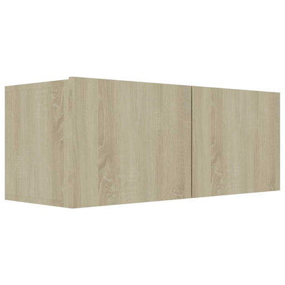 Mobile Porta TV Rovere Sonoma 80x30x30 cm in Legno Multistrato