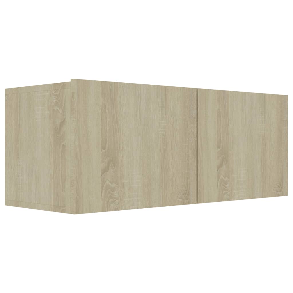 Mobile Porta TV Rovere Sonoma 80x30x30 cm in Legno Multistrato - homemem39