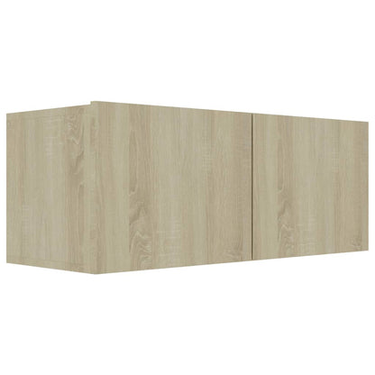Mobile Porta TV Rovere Sonoma 80x30x30 cm in Legno Multistrato - homemem39