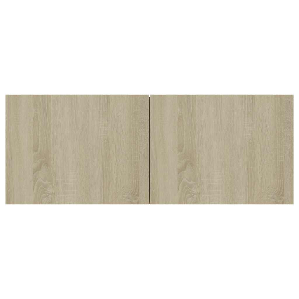 Mobile Porta TV Rovere Sonoma 80x30x30 cm in Legno Multistrato | homemem39