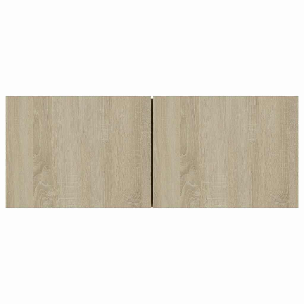 Mobile Porta TV Rovere Sonoma 80x30x30 cm in Legno Multistrato