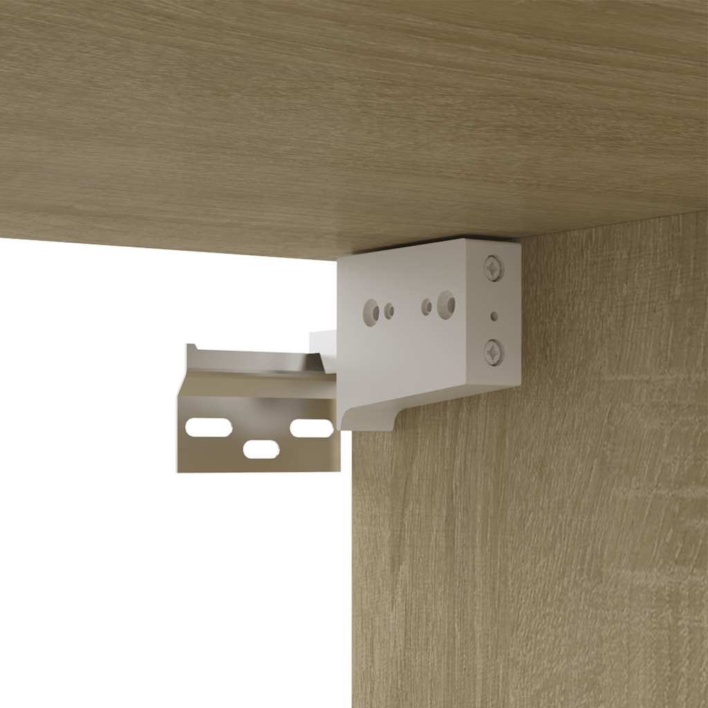 Mobile Porta TV Rovere Sonoma 80x30x30 cm in Legno Multistrato | homemem39