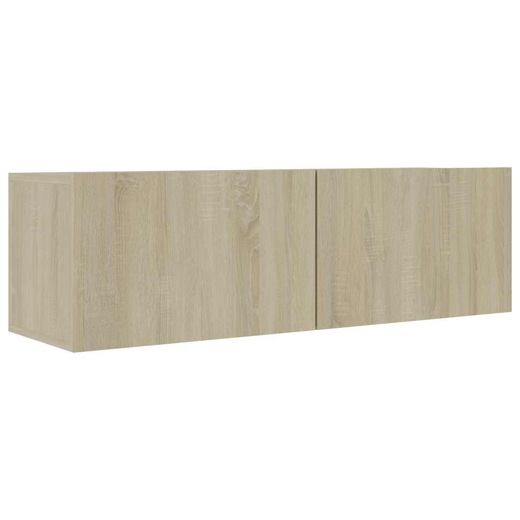 Mobile Porta TV Rovere Sonoma 100x30x30 cm in Legno Multistrato - homemem39