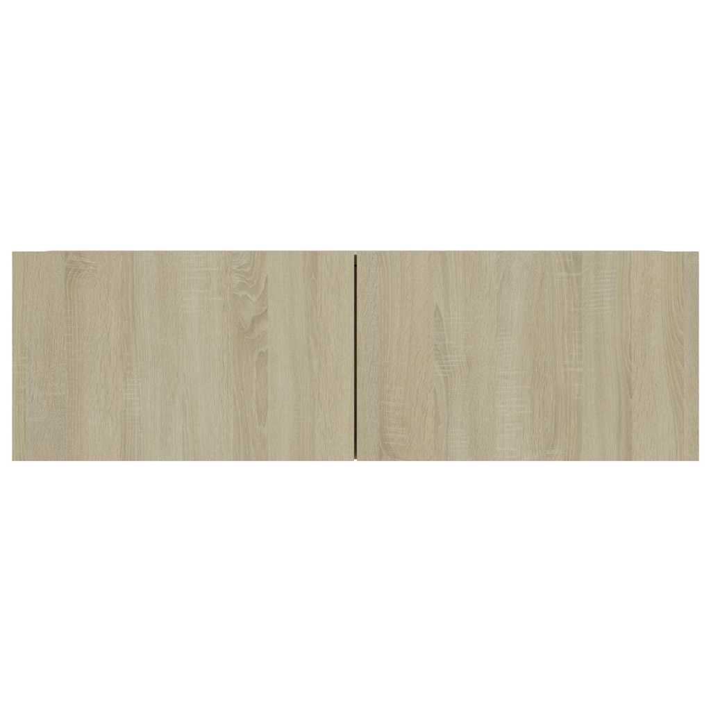 Mobile Porta TV Rovere Sonoma 100x30x30 cm in Legno Multistrato - homemem39