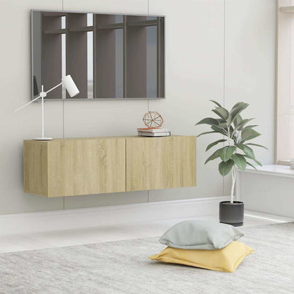 Mobile Porta TV Rovere Sonoma 100x30x30 cm in Legno Multistrato