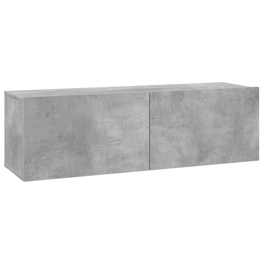 Mobile Porta TV Grigio Cemento 100x30x30cm in Legno Multistrato - homemem39