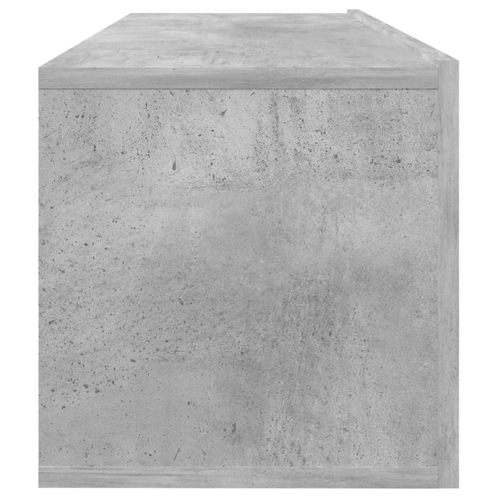 Mobile Porta TV Grigio Cemento 100x30x30cm in Legno Multistrato - homemem39