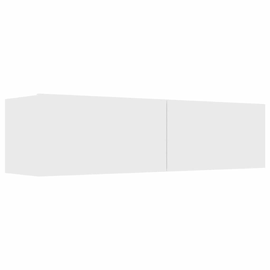 Mobile Porta TV Bianco 120x30x30 cm in Legno Multistrato - homemem39