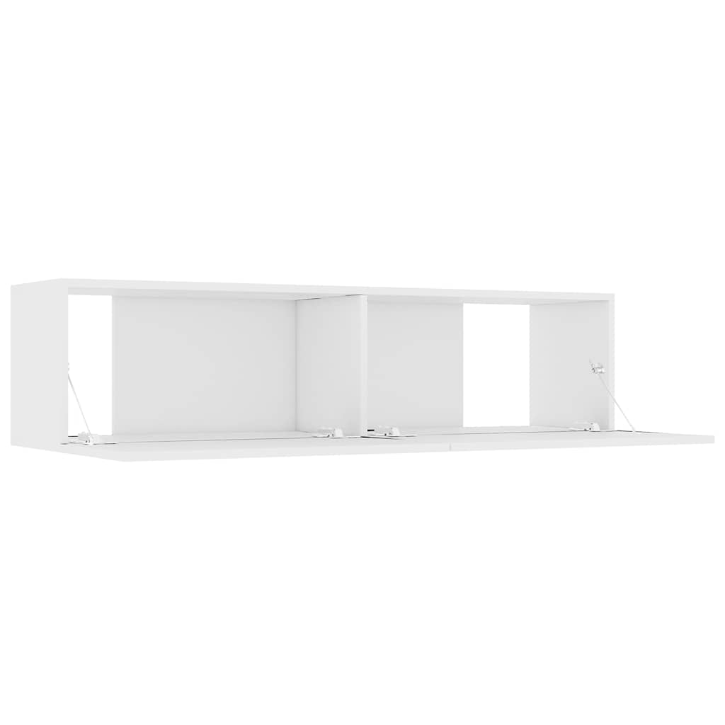 Mobile Porta TV Bianco 120x30x30 cm in Legno Multistrato - homemem39