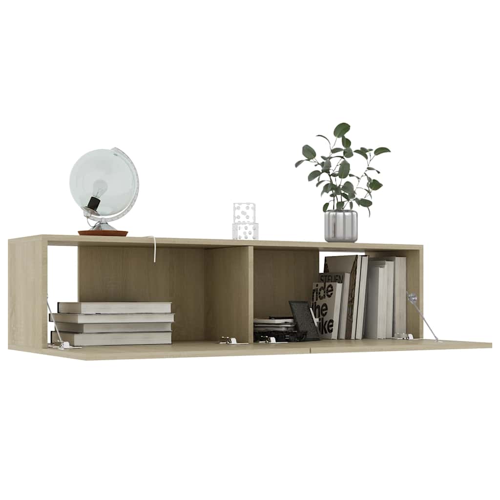 Mobile Porta TV Rovere Sonoma 120x30x30 cm in Legno Multistrato - homemem39