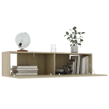 Mobile Porta TV Rovere Sonoma 120x30x30 cm in Legno Multistrato - homemem39