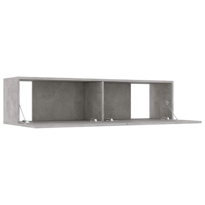 Mobile Porta TV Grigio Cemento 120x30x30cm in Legno Multistrato - homemem39