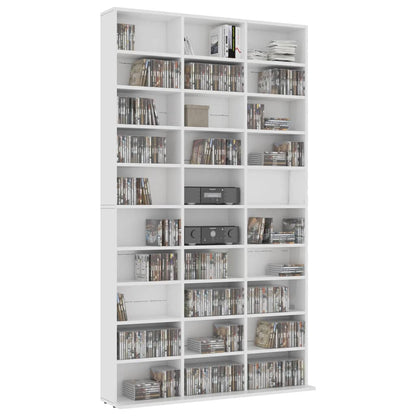 Armadietto TV Bianco 102x16x177,5 cm in Legno Multistrato - homemem39