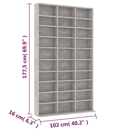 Mobile Porta TV Grigio Cemento 102x16x177,5 cm in Multistrato - homemem39