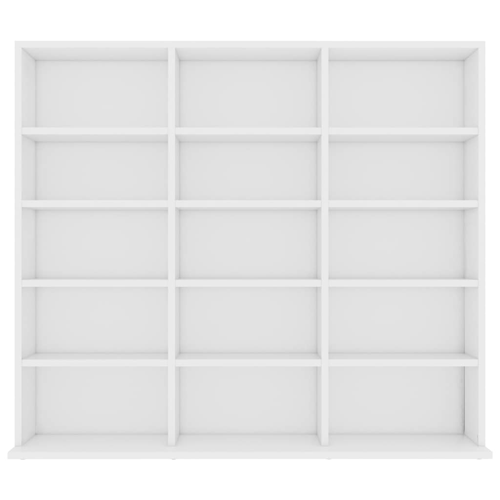 Armadietto Porta CD Bianco 100x23x89,5 cm in Legno Multistrato - homemem39