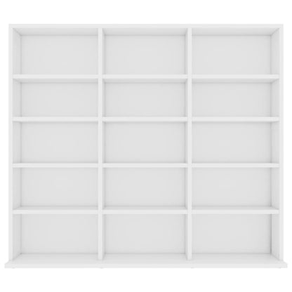 Armadietto Porta CD Bianco 100x23x89,5 cm in Legno Multistrato - homemem39