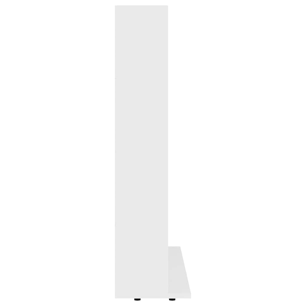 Armadietto Porta CD Bianco 100x23x89,5 cm in Legno Multistrato - homemem39