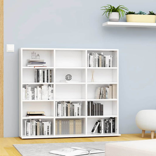 Armadietto Porta CD Bianco 100x23x89,5 cm in Legno Multistrato - homemem39