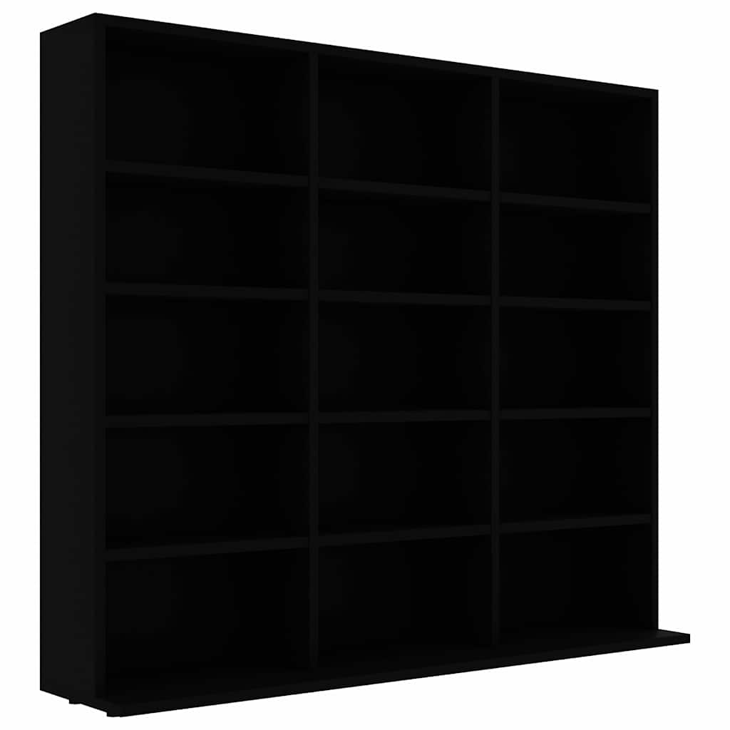 Armadio Porta CD Nero 100x23x89,5 cm in Truciolato - homemem39