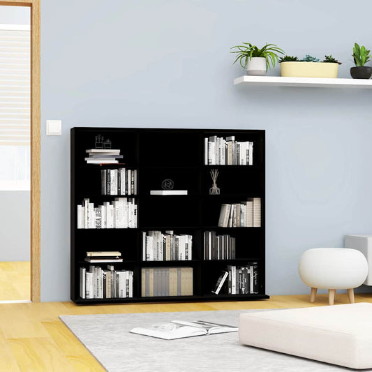 Armadio Porta CD Nero 100x23x89,5 cm in Truciolato - homemem39