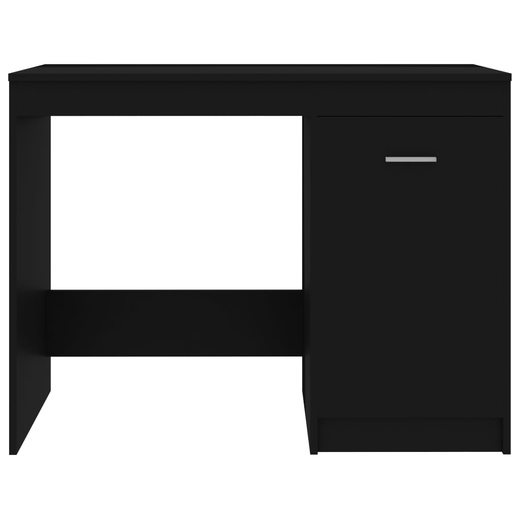 Scrivania Nera 100x50x76 cm in Legno Multistrato - homemem39
