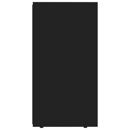 Credenza Nera 120x36x69 cm in Legno Multistrato