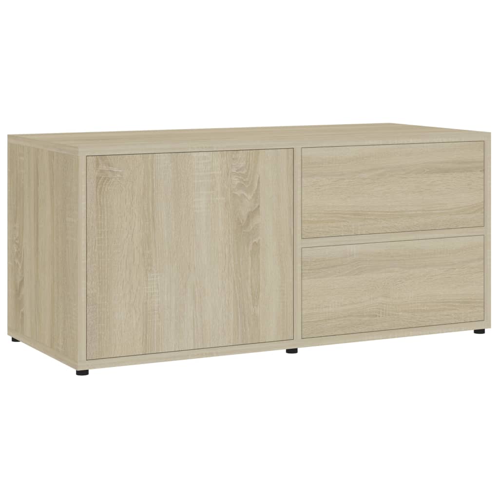 Mobile Porta TV Rovere Sonoma 80x34x36 cm Legno Multistrato - homemem39