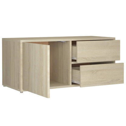 Mobile Porta TV Rovere Sonoma 80x34x36 cm Legno Multistrato - homemem39