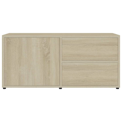 Mobile Porta TV Rovere Sonoma 80x34x36 cm Legno Multistrato - homemem39