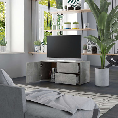 Mobile Porta TV Grigio Cemento 80x34x36 cm Legno Multistrato - homemem39