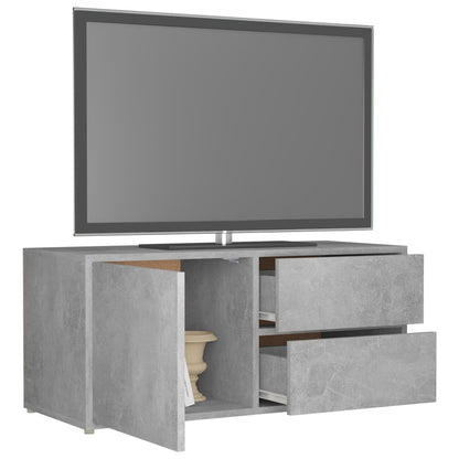 Mobile Porta TV Grigio Cemento 80x34x36 cm Legno Multistrato - homemem39