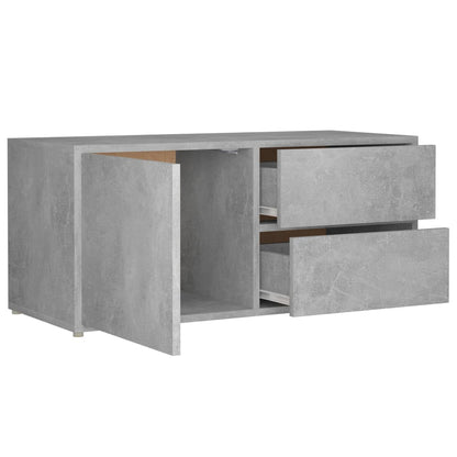 Mobile Porta TV Grigio Cemento 80x34x36 cm Legno Multistrato - homemem39
