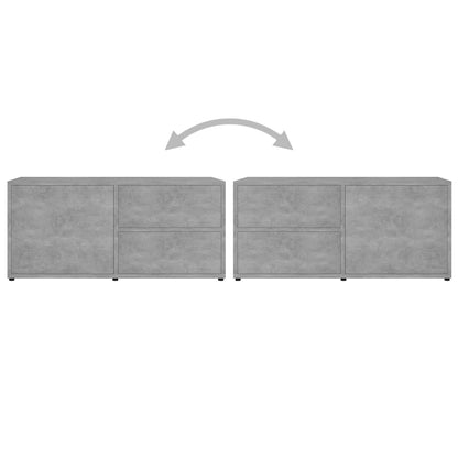 Mobile Porta TV Grigio Cemento 80x34x36 cm Legno Multistrato - homemem39