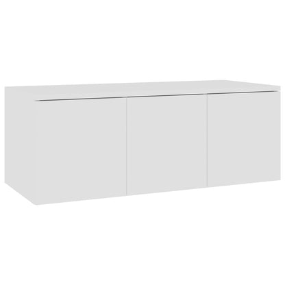 Mobile Porta TV Bianco 80x34x30 cm in Legno Multistrato - homemem39