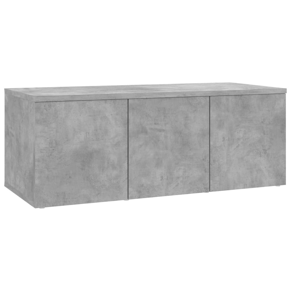 Mobile Porta TV Grigio Cemento 80x34x30 cm Legno Multistrato - homemem39